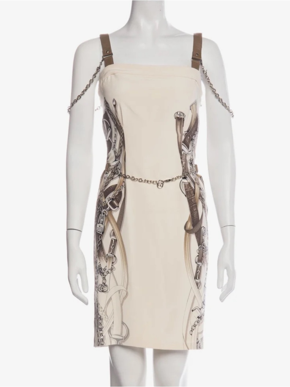 Gucci Elegant Chain Print Dress - Picture 1 of 5